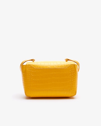 Bolso de mano Amelia de piel repujado con cierre de metal para mujer