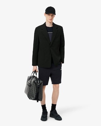 Regular Fit Colour-Block Fleece Shorts