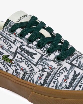 Men's Jump Serve Lace Canvas Printed Sneakers