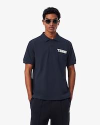 Classic Fit Printed Petit Piqu&eacute; Polo