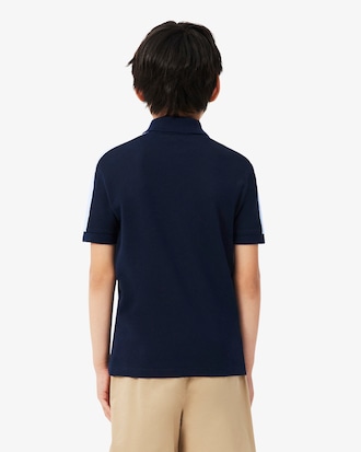 Polo Petit Piqu&eacute; color-block