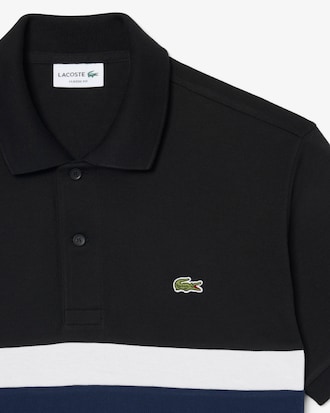 Polo de Petit Piqu&eacute; de Corte Cl&aacute;sico con Bloques de Color