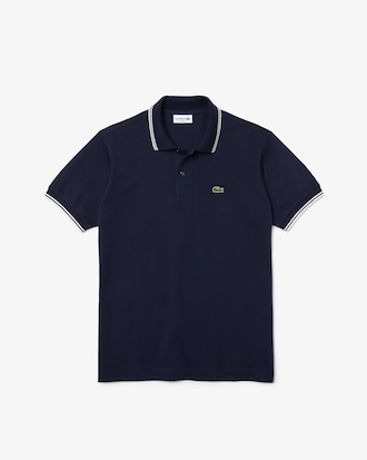 Men&rsquo;s Classic Fit Striped Accents Cotton Piqu&eacute; Polo