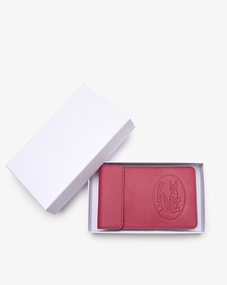 Croco Crew Flap Grained Leather Smartphone Pouch