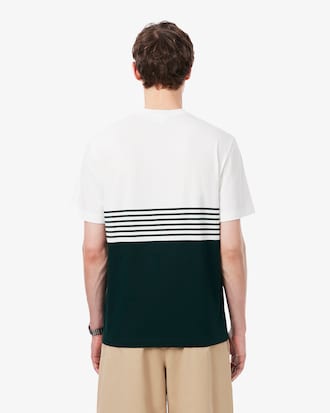 Striped Jersey Color-block T-shirt