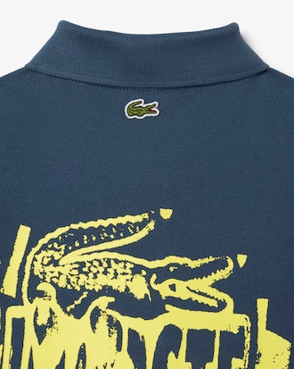 Kids' Printed Petit Piqué Polo