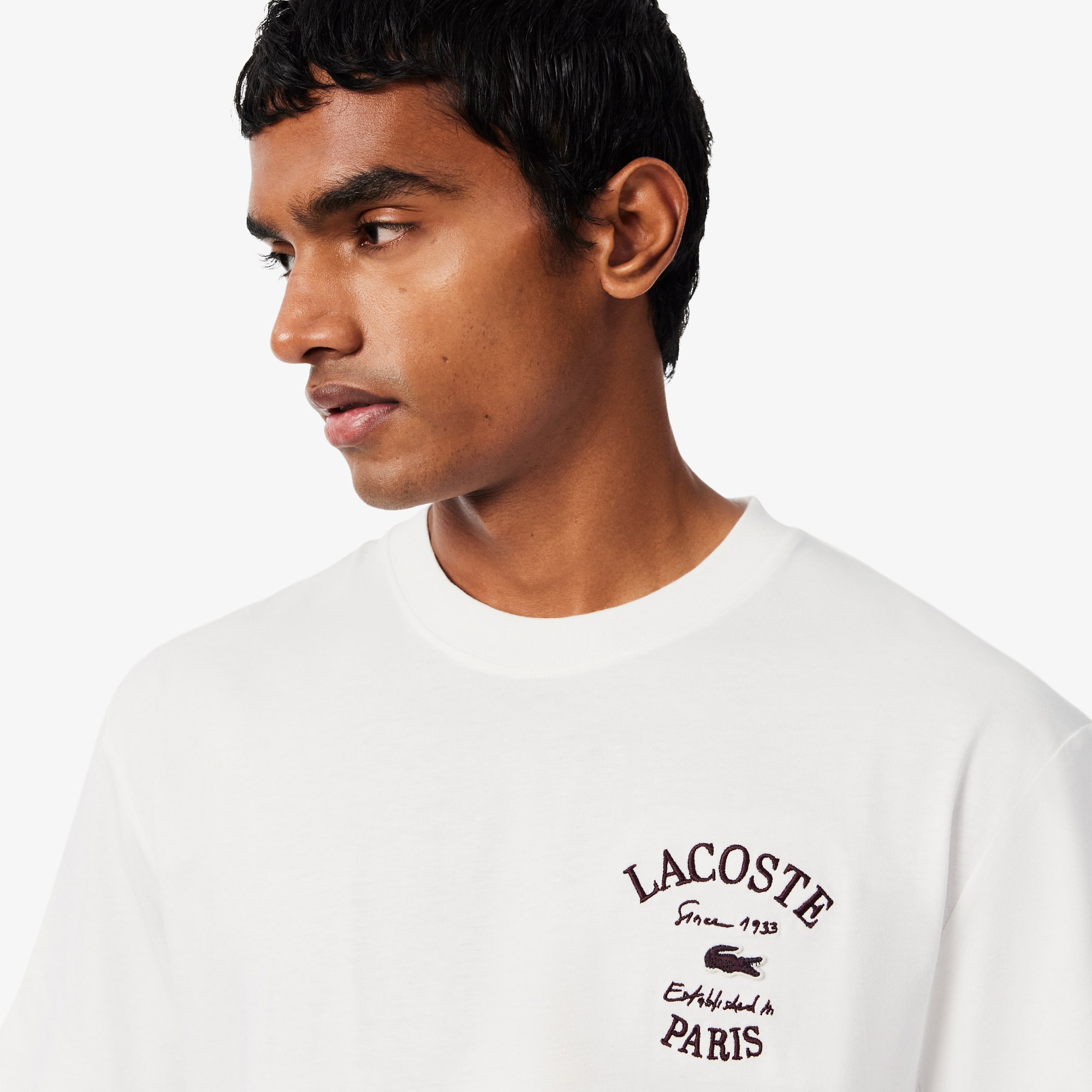 Embroidery Accent Cotton Jersey T-shirt - T-shirts - New In 2026