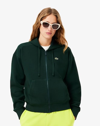 Women's Zip-Up Piqué Hoodie