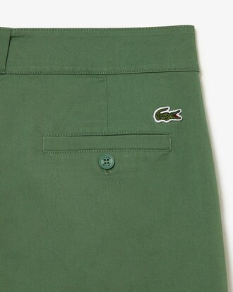 Pantalon femme Lacoste en gabardine extensible
