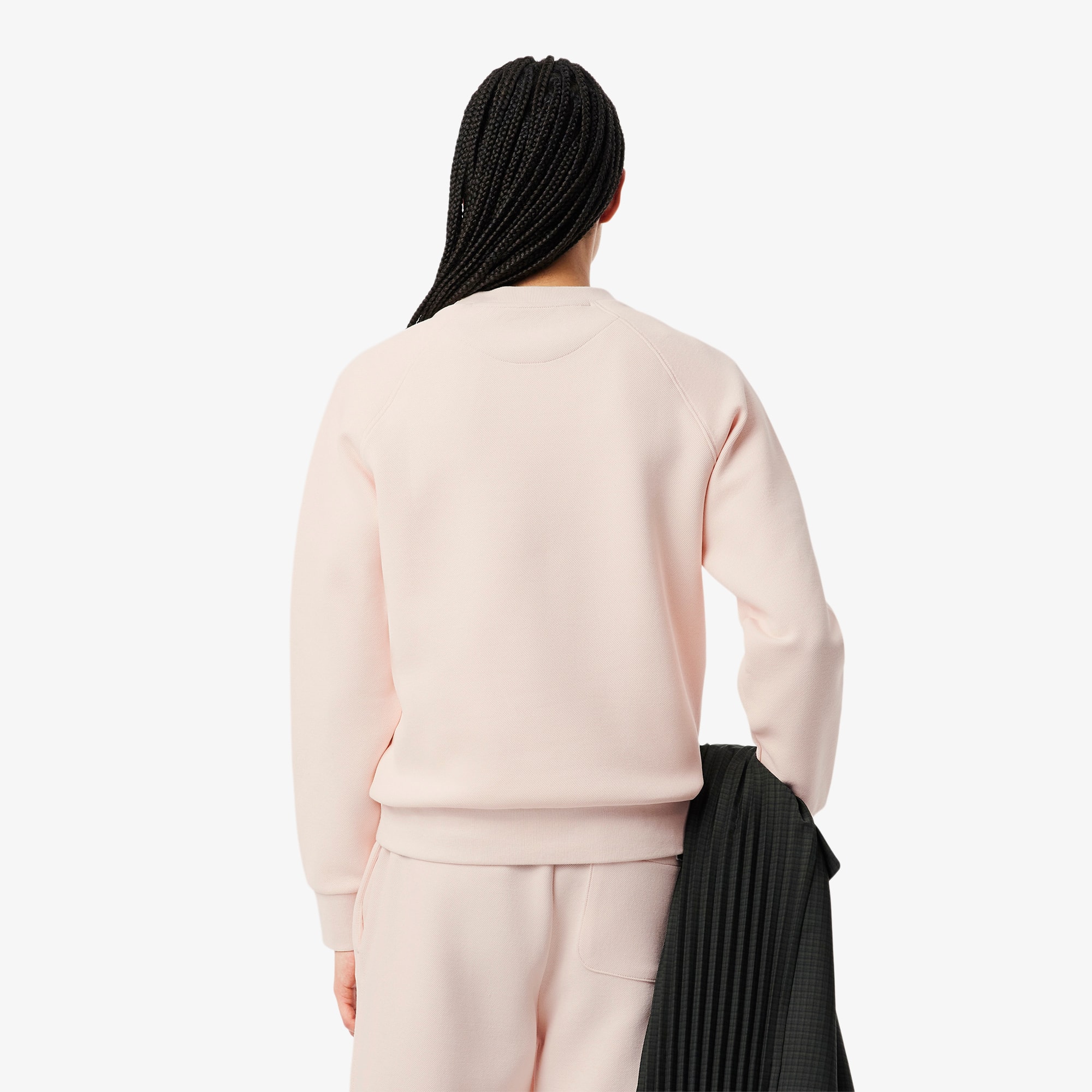 Women's Crew Neck Piqué Sweatshirt - Sweaters & Sweatshirts