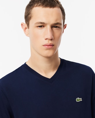 Playera De Algod&oacute;n Con Cuello En V