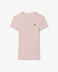 Women's Slim Fit Ribbed Cotton T-Shirt
