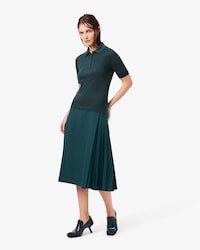 Runway Pleated Wrap Skirt