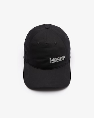 Unisex Lacoste L!VE Lettering Cotton Cap