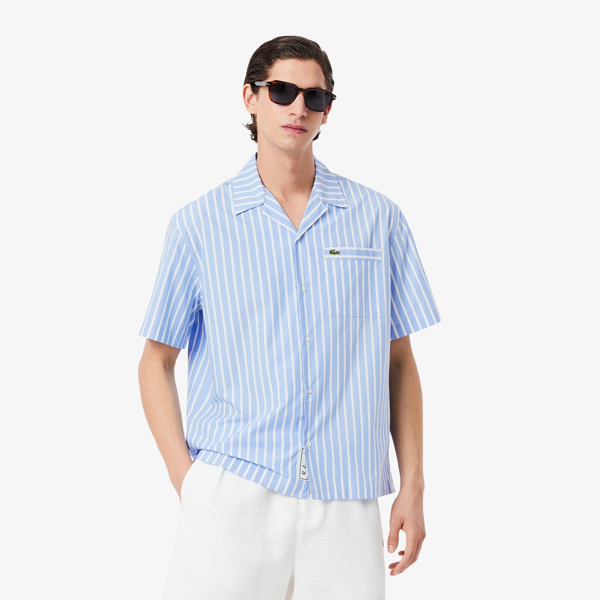 Men's Relaxed Fit Striped Short Sleeve Shirt