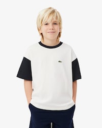 Contrast Trim Cotton T-Shirt