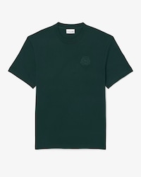 Playera de Tejido Jersey Gruesa con Escudo Bordado