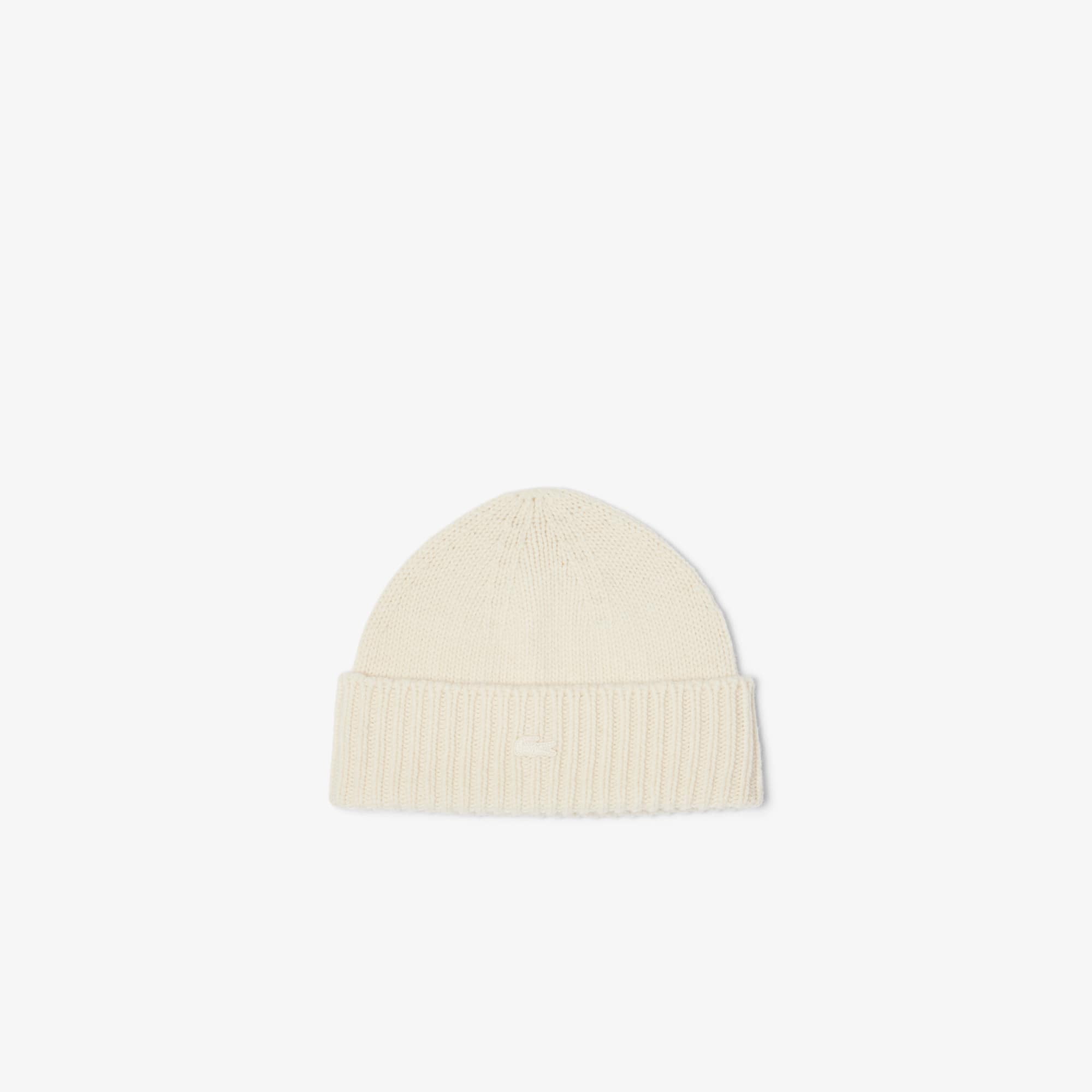 Lacoste Women's 3d Rib Knit Wool Beanie - One Size