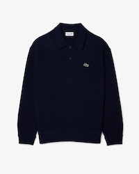Men's Relaxed Fit Wool Polo Sweater