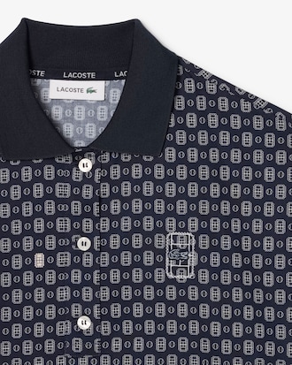 Oversized Tennis Print Polo