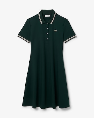 Women's Stretch Polo Collar Skater Dress