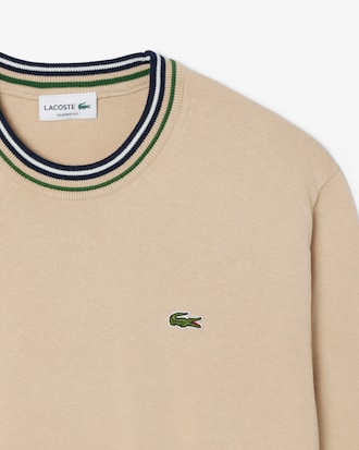 Pull jersey coton rayé