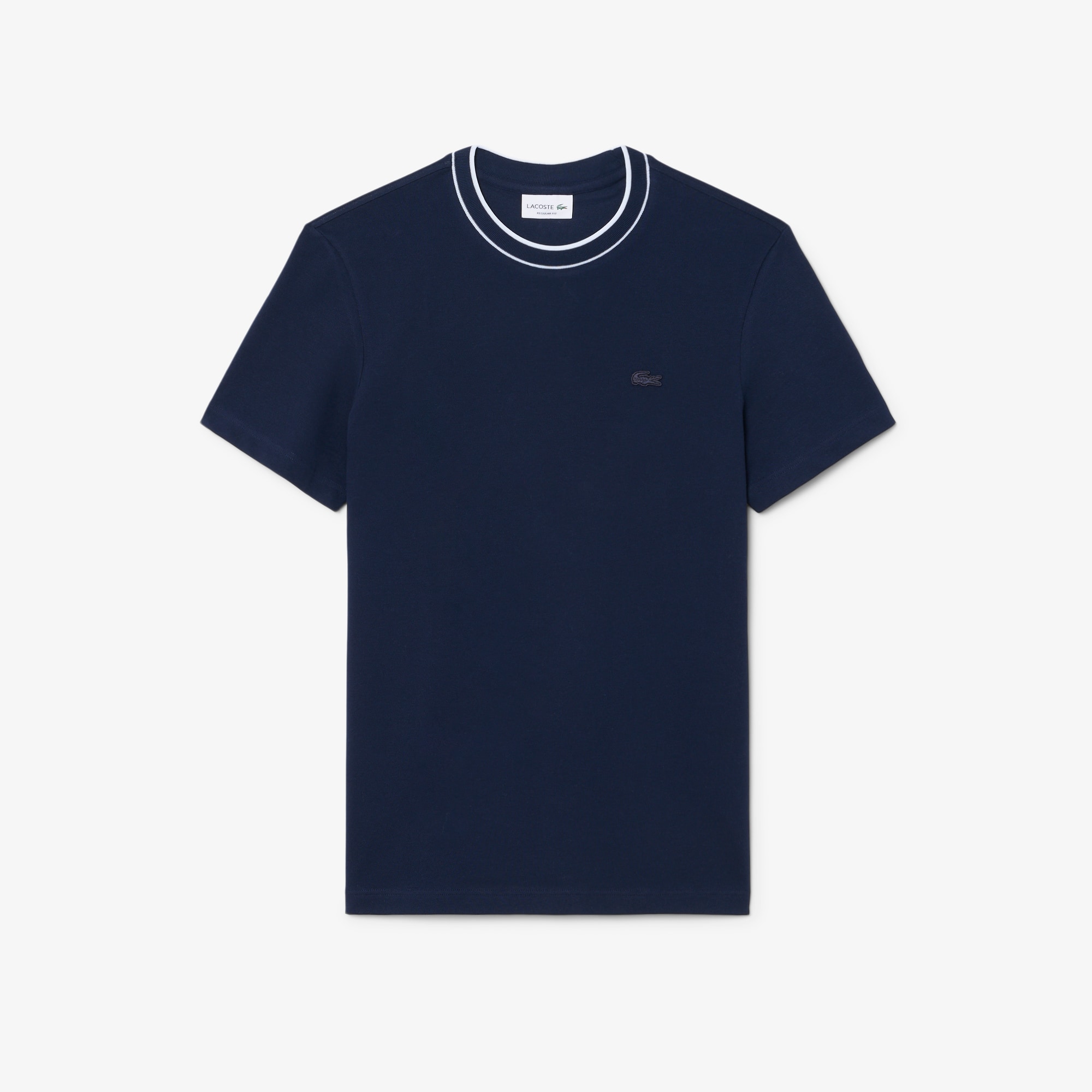 Men's Stretch Piqué Striped Collar T-Shirt - T-shirts - New In