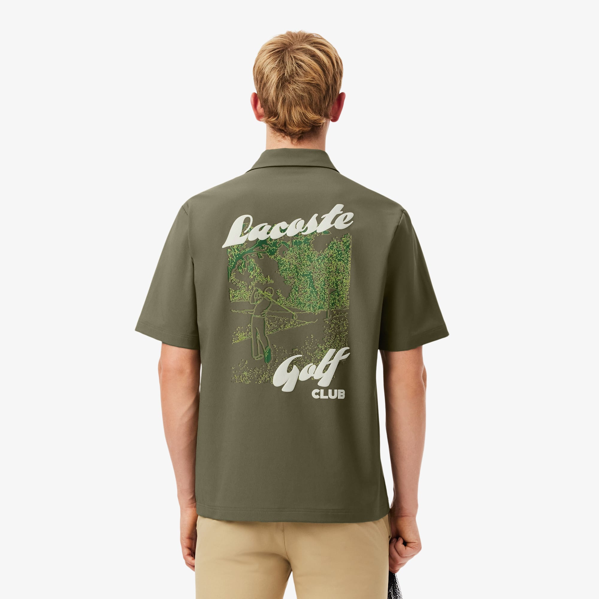 Men's Ultra Dry Printed Stretch Golf Shirt - Button Down Shirts