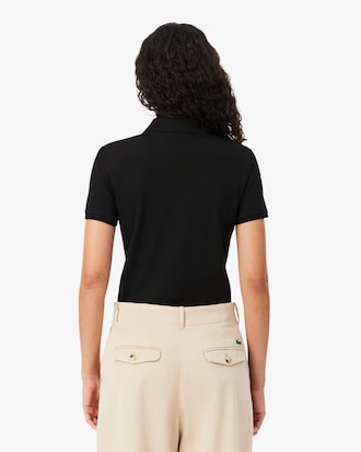 Polo De Mini Piqu&eacute; El&aacute;stico L.12.D De Corte Slim Para Mujer