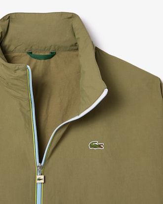 Men's Water-Repellent Removable Hood Windbreaker