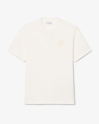 Playera de Tejido Jersey Gruesa con Escudo Bordado