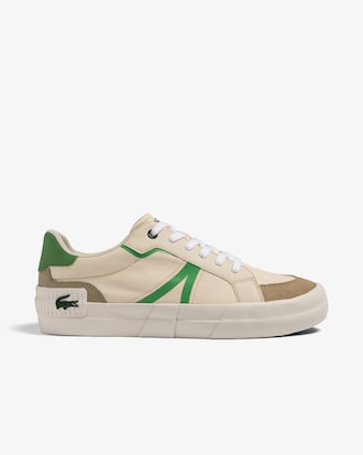 Men's Lacoste L004 Textile Colour Block Trainers