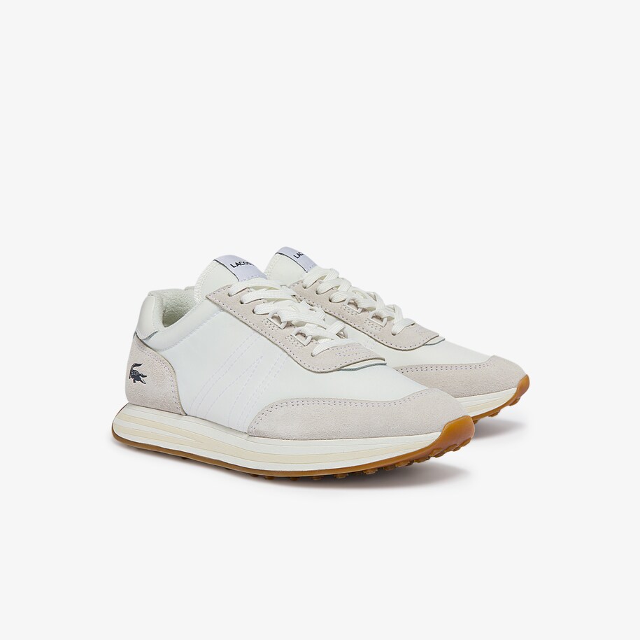 lacoste rose gold sneakers