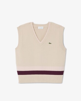 Girls' Sleeveless V-Neck Sweater