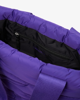 Puffy Croc Quilted Tote