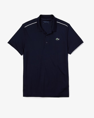 Men's SPORT Contrast Piping Breathable Piqué Polo