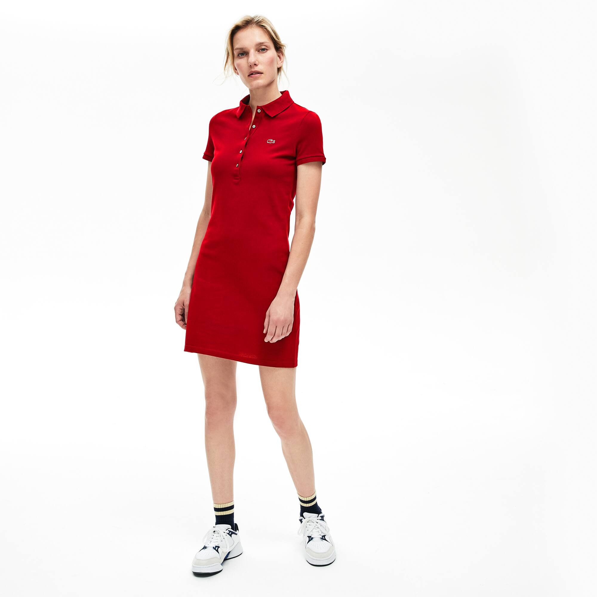 Women S Clothing On Lacoste Women S Stretch Cotton Mini Piqué Polo