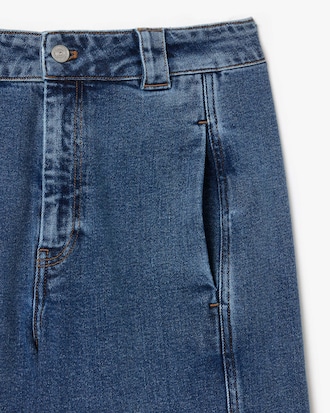 Women's High Waist Wide Leg Stretch Denim Jeans