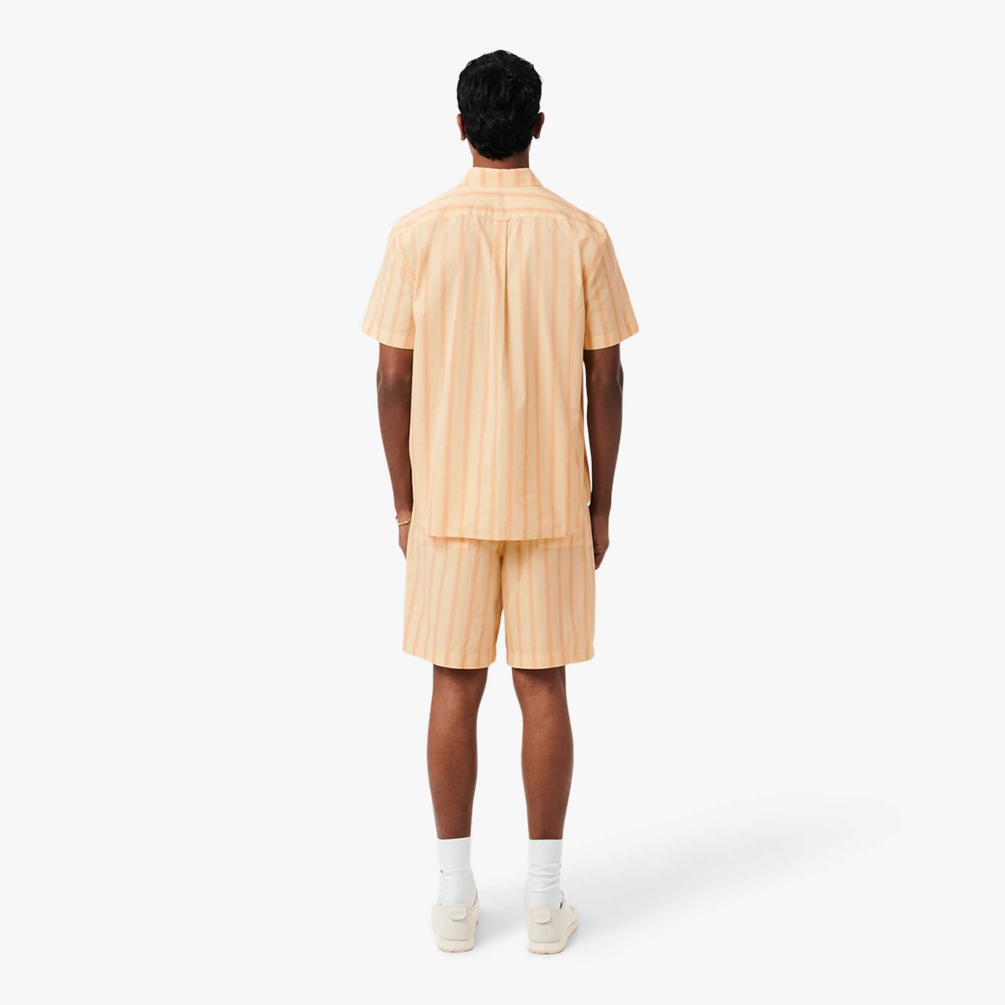 Striped Cotton Poplin Shorts