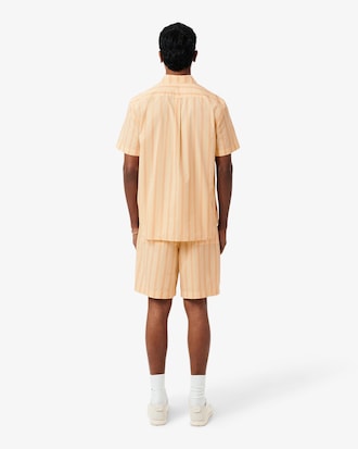 Striped Cotton Poplin Shorts