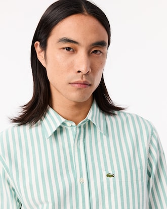 Men's Regular Fit Striped Oxford Shirt