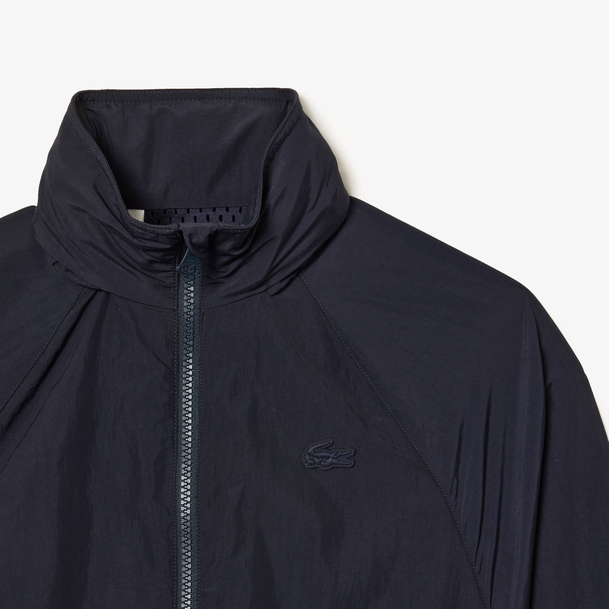 LACOSTE フード付きジャケット US M グレー/グリーン/ブラック 874813c3-e177-452a-8fd8-