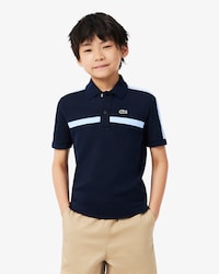 Color-Block Petit Piqu&eacute; Polo Shirt