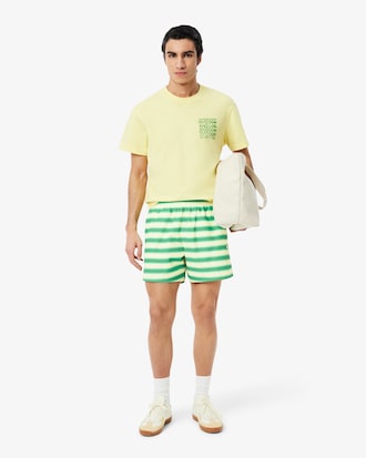 Traje de ba&ntilde;o corto a rayas