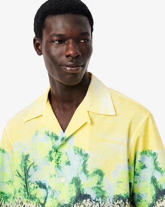 Men's Runway Relaxed Fit Graphic Print Shirt