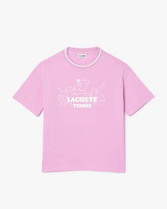 Playera de algodón estampada