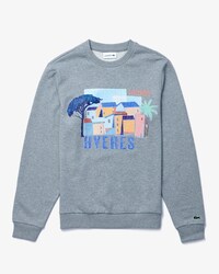Men&rsquo;s Crew Neck Landscape Print Fleece Sweatshirt