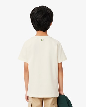 Boys' Crocodile Print Cotton T-Shirt