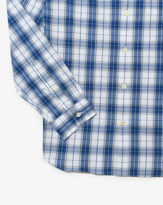 Camisa para hombre de corte slim con cuadros el&aacute;sticos