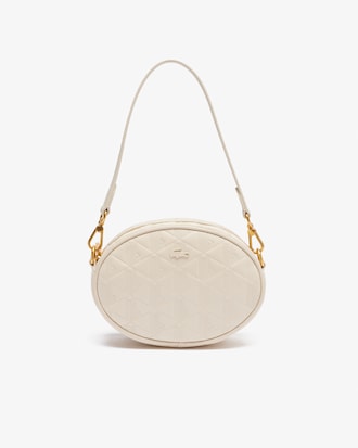 Bolsa Ovalada de Piel Grabada Maheki para Mujer